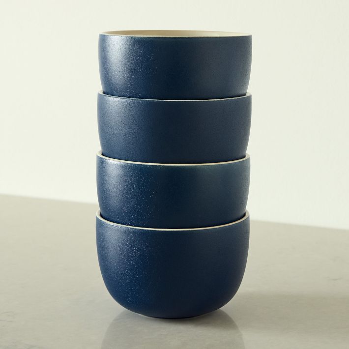 Kaloh Stoneware Cereal Bowl Sets (Navy)