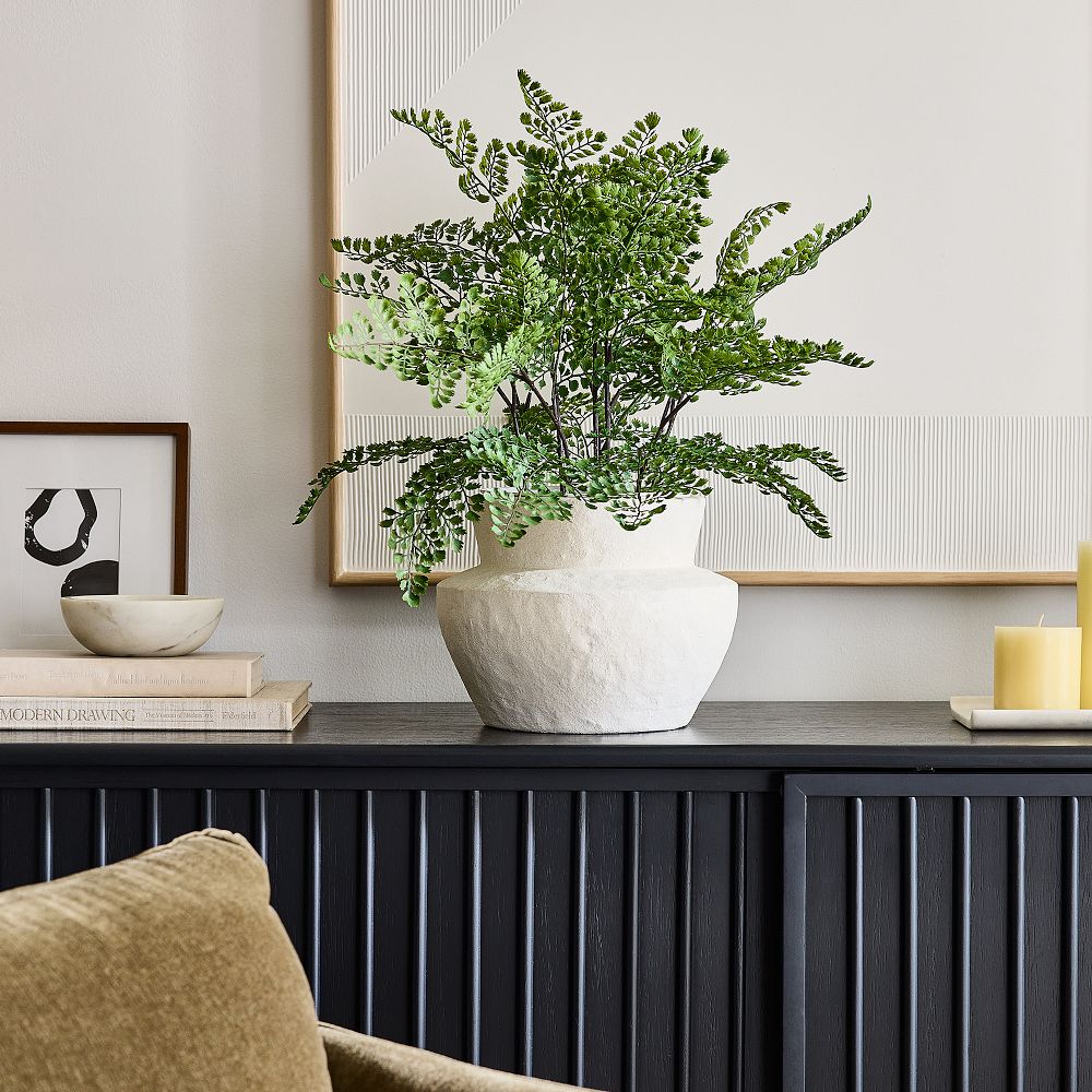 Faux Potted Maidenhair Fern Plant West Elm