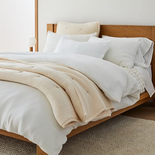 Dreamy Gauze Cotton Duvet Cover & Shams West Elm