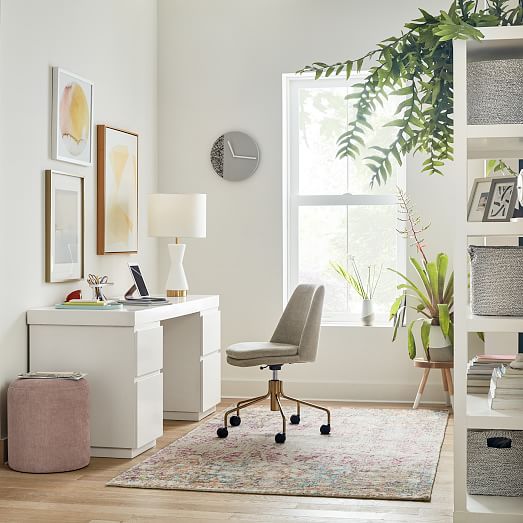 Parsons 2 File & Desk Set (62") West Elm