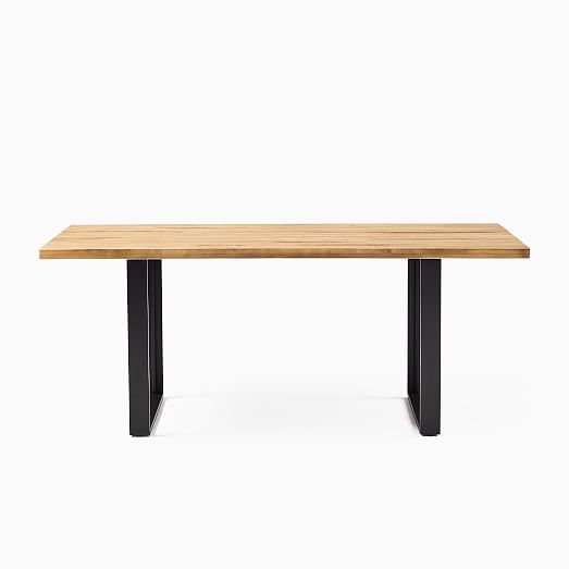 Tompkins Industrial Dining Table Natural West Elm