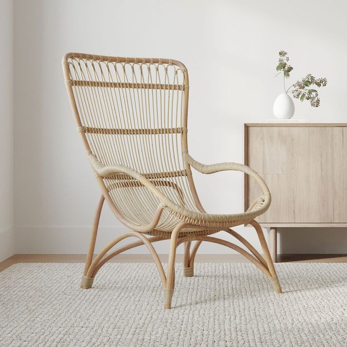 Modern Rattan Lounge Chair | West Elm