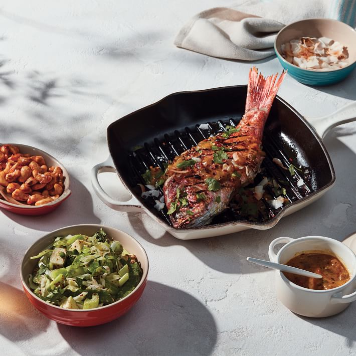 Le Creuset Signature Square Skillet Grill | West Elm