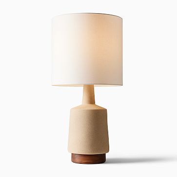 Wood & Ceramic Table Lamp | Modern Light Fixtures | West Elm