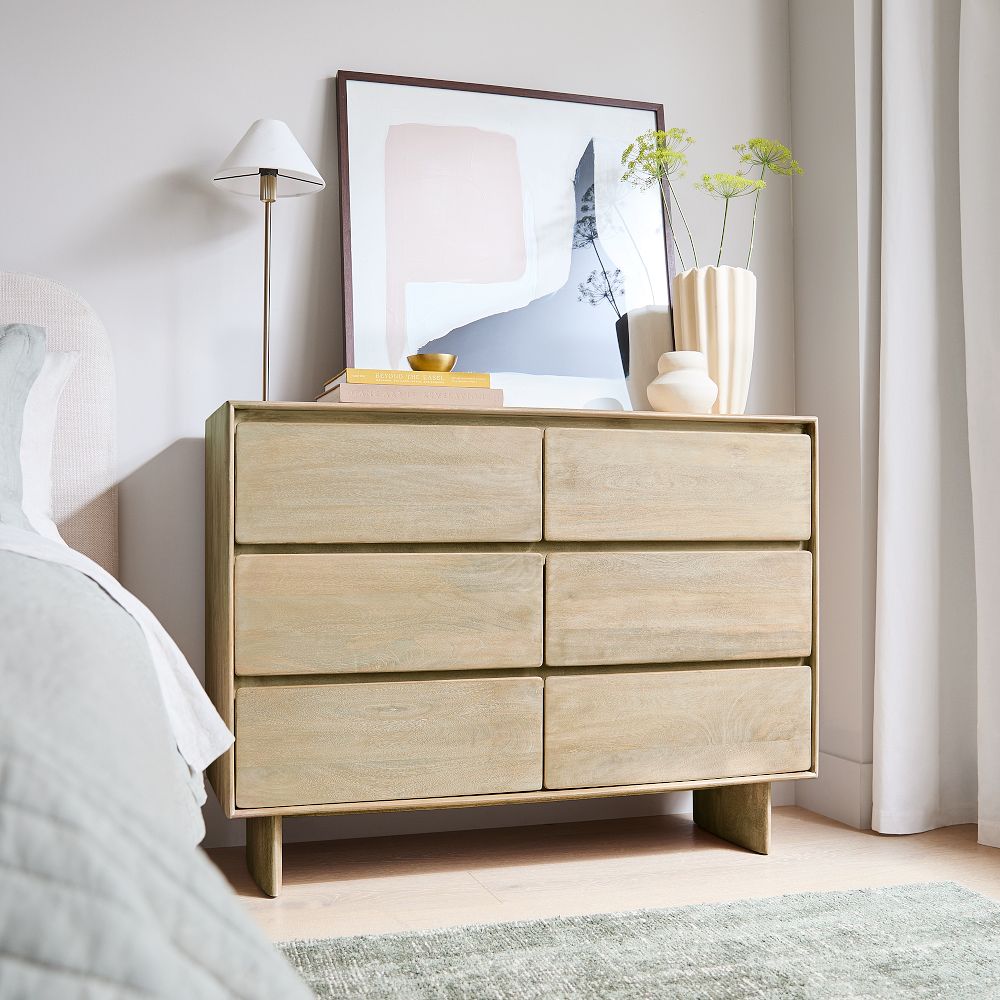 Anton Solid Wood Narrow 6Drawer Dresser (48") West Elm