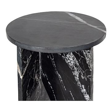 Angled Base Marble Side Table | West Elm