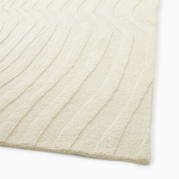 Textured Waves Rug West Elm