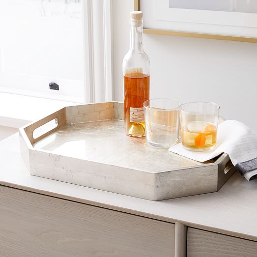 Lacquer Wood Trays - Geo | West Elm