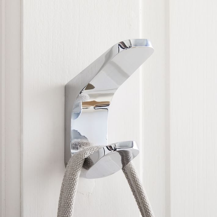 MidCentury Contour Double Towel Hook West Elm