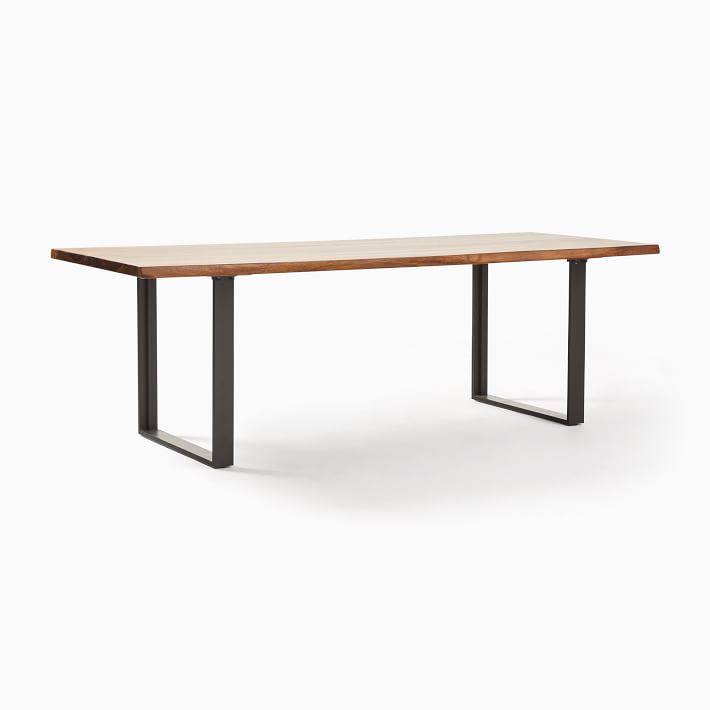 Tompkins Industrial Live Edge Dining Table West Elm