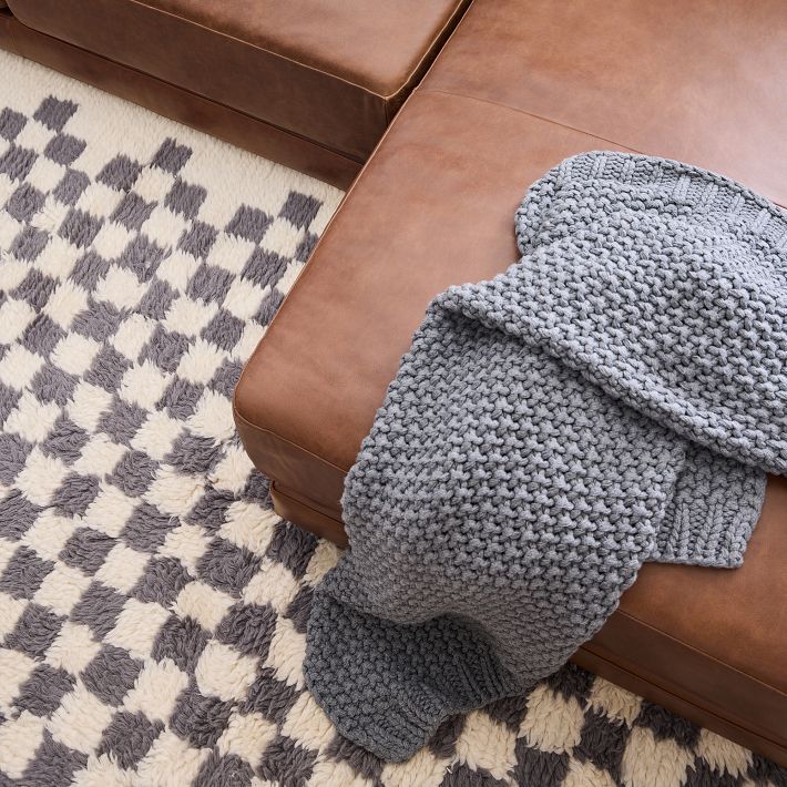 Chunky Cotton Knit Throw West Elm