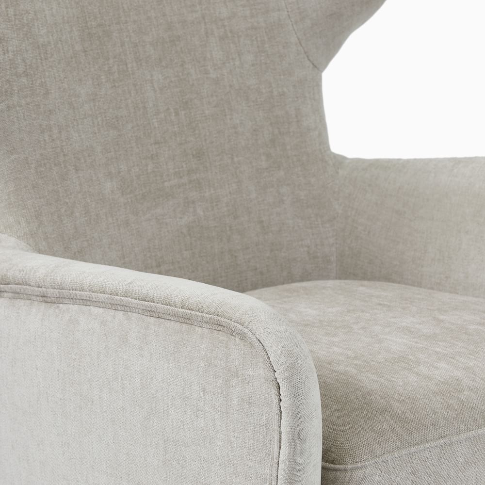 Lucia Wing Chair - Wood Legs | West Elm