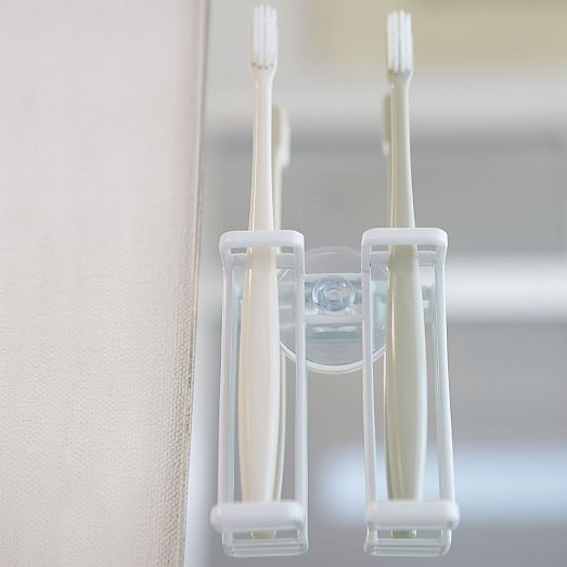 Yamazaki Suction Cup Toothbrush Holder White West Elm