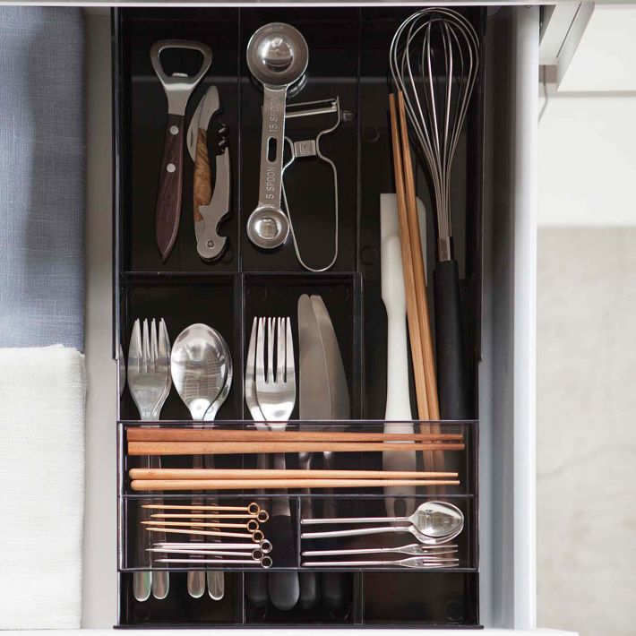 Yamazaki Tower Expandable Cutlery Drawer Organizer West Elm