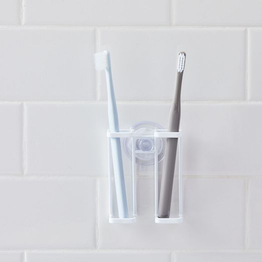 Yamazaki Suction Cup Toothbrush Holder White West Elm