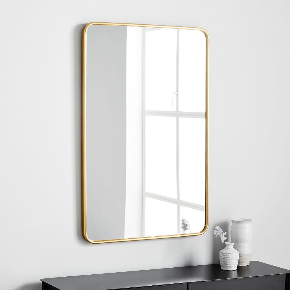 Modern Streamline Wall Mirror West Elm