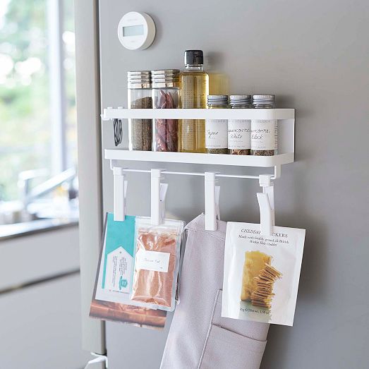 Yamazaki TOWER Magnetic Rack Nero - Portaoggetti In Acciaio 24,5x6,5x34 Cm - Organizzazione Casa - Foto 4