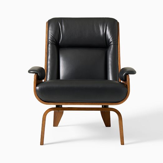 Paulo Bent Ply Leather Chair West Elm