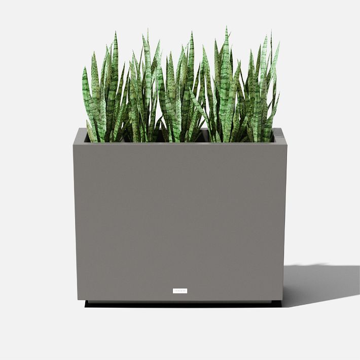 Veradek Block Series Indoor/Outdoor Plastic Span Planters West Elm