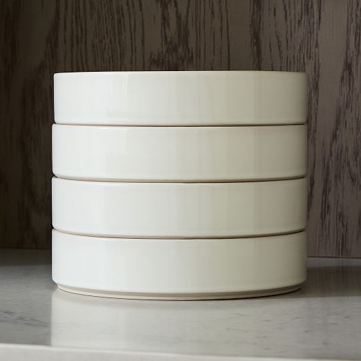 StraightSided Stoneware Dinnerware Collection West Elm