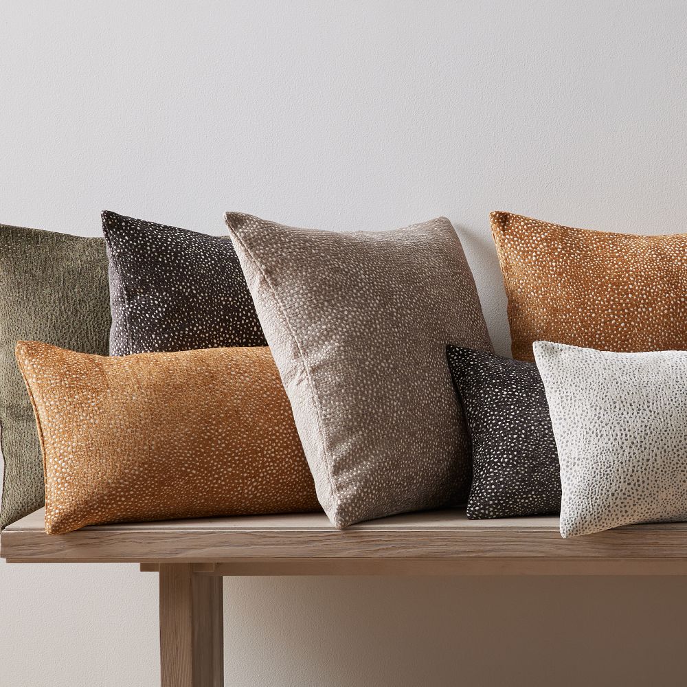 Dotted Chenille Jacquard Pillow Cover West Elm