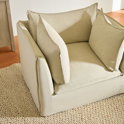Bleecker DownFilled Slipcover Chair West Elm