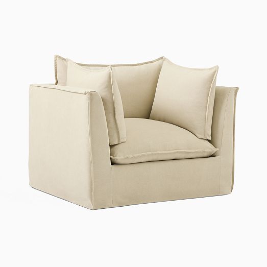 Bleecker DownFilled Slipcover Chair West Elm