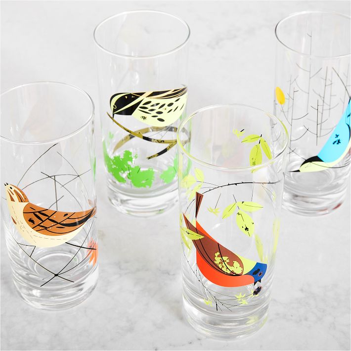 Fishs Eddy Charley Harper Bird Drinking Glasses West Elm