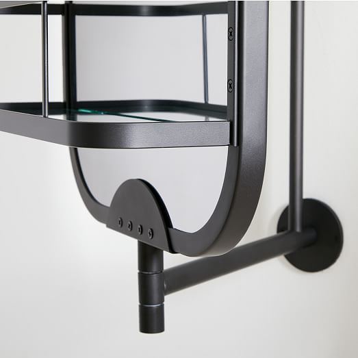 Swivel Vanity Mirror w/ Storage 13" W x 33.5"H West Elm