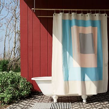 Quiet Town Marfa Shower Curtain | West Elm