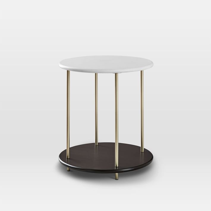 Tiered Quartz Side Table West Elm