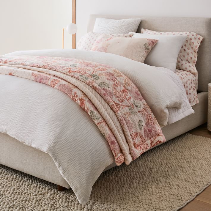 Floral Block Print Quilt & Shams West Elm