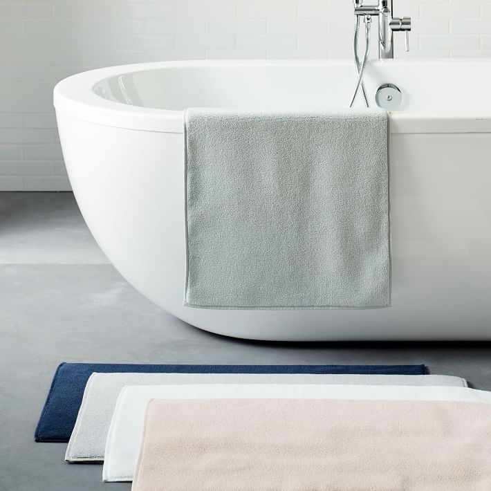 ALSTERN Bath mat, dark gray, 20x31 - IKEA