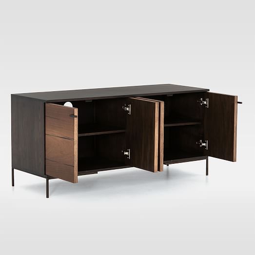 Natural Wood Media Console (52