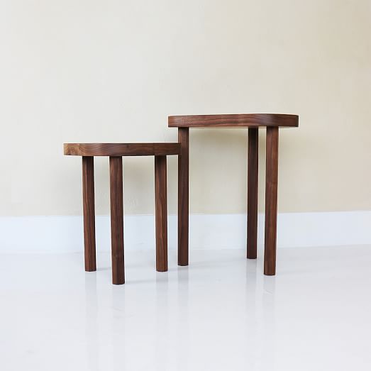 küddkrig HOME Joon Nesting Tables Walnut West Elm