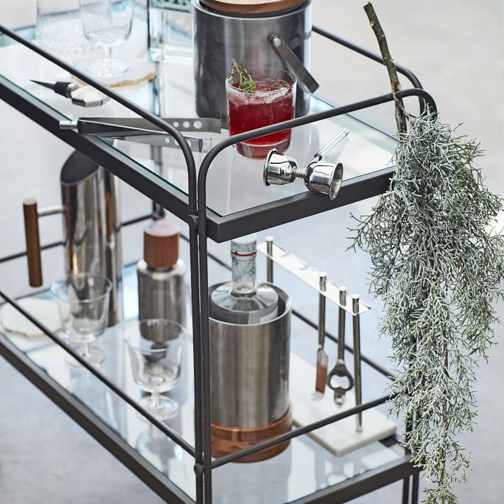 Nickel + Wood Barware, Bar Accessories West Elm