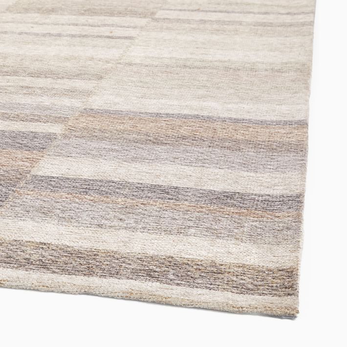 Colorblock Broken Stripe Rug West Elm