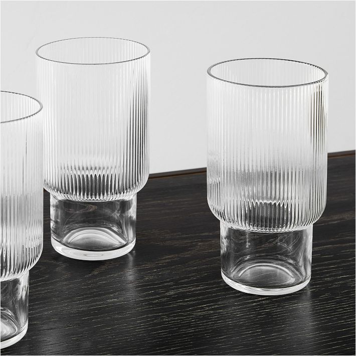 Fluted Drinking Glass Sets West Elm