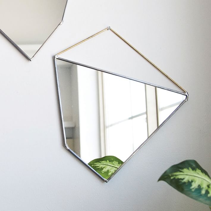 SZKLO Glass Geo Rock Mirrors | West Elm