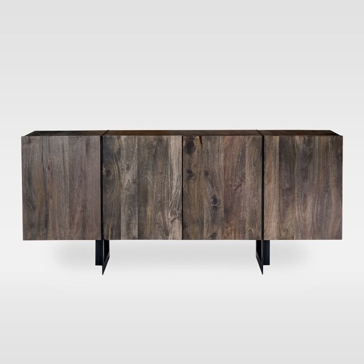 Modern Solid Wood + Iron Buffet Table West Elm