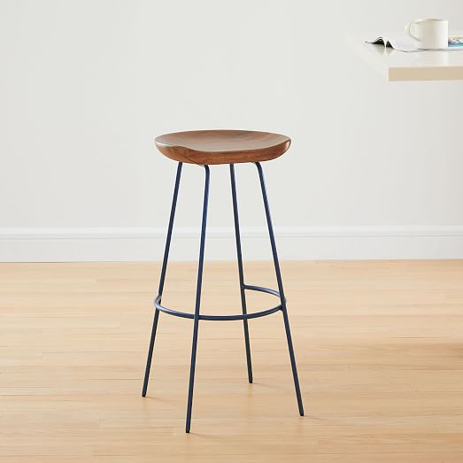 Alden Bar & Counter Stools Petrol Blue Clearance West Elm