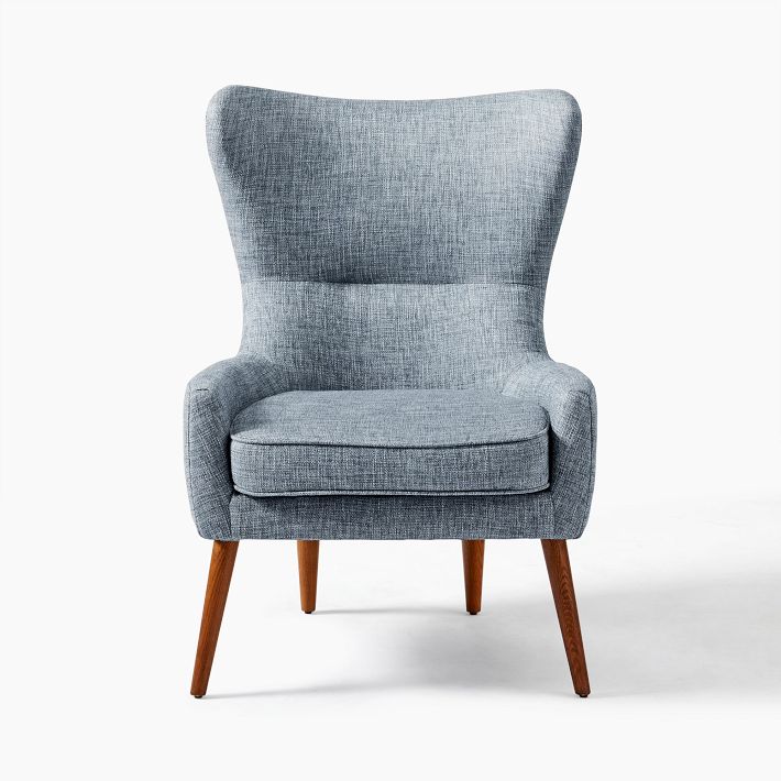 Erik Wing Upholstered Chair Tweed West Elm