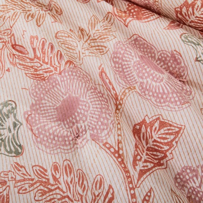 Floral Block Print Quilt & Shams West Elm