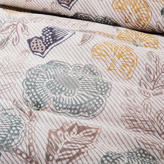 Floral Block Print Quilt & Shams West Elm