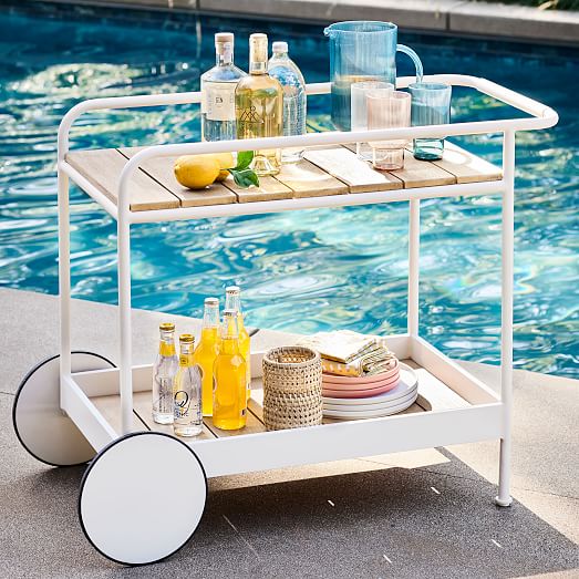 Halden Outdoor Bar Cart Haze West Elm
