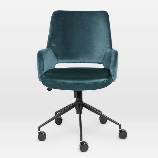 TwoToned Upholstered Tilt Office Chair West Elm