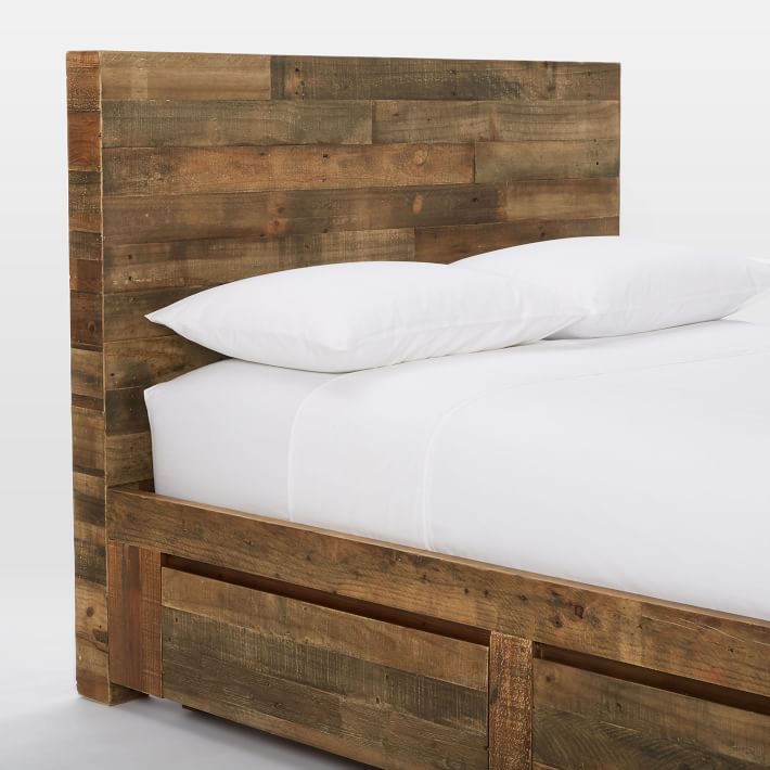 Emmerson® Reclaimed Wood Storage Bed Natural West Elm