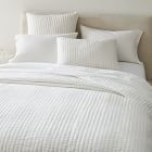 Airy Cotton Voile Solid Quilt & Shams | West Elm