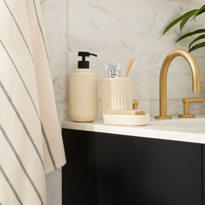 Carved Ceramics Bath Accessories West Elm