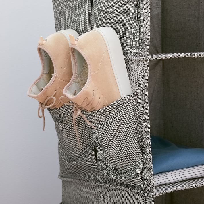 Soft Closet Storage Hanging Closet Organizer & Shoe Pockets West Elm